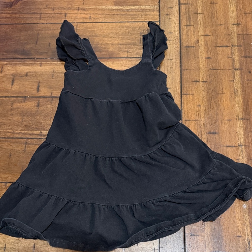 Cat & Jack Black Ruffle Tiered Dress